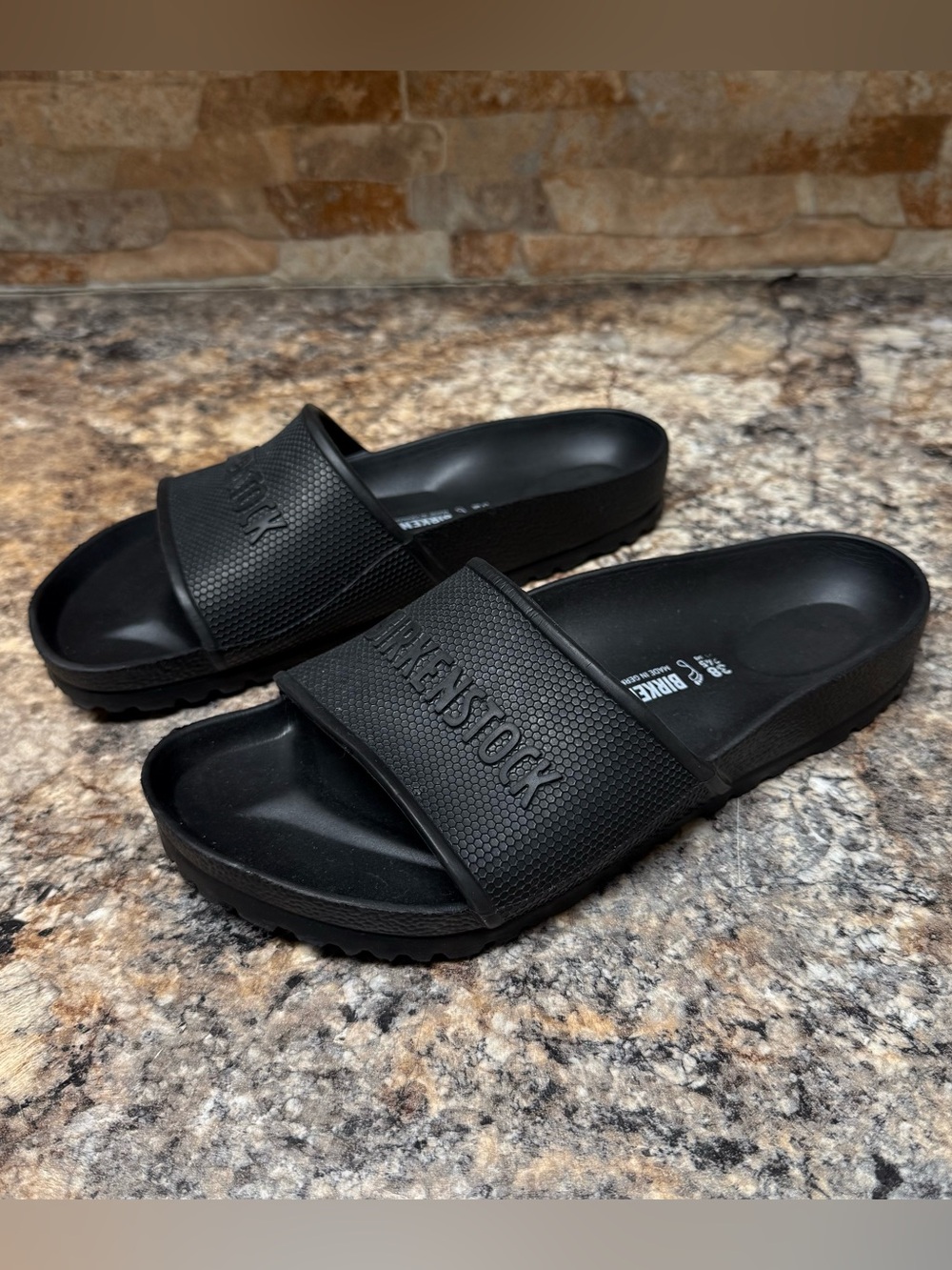 Birkenstock Barbados Eva Slides Black Size 38 Womens 7 Sandals Mens 5